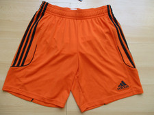 ADIDAS climalite Shorts Hose Fußballhose Fußball Innenslip orange M 48 NEU