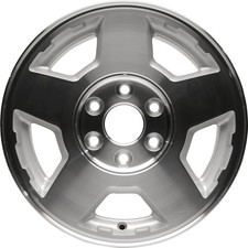 17x7.5 5 Spoke Refurbished Aluminum Wheel Machined And Painted Silver 560-05196 17x7.5 5 Spoke Refurbished Aluminum Wheel Machined And Painted Silver 560-05196