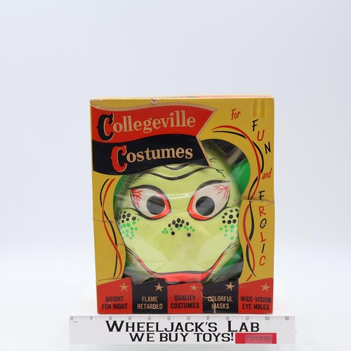 Moon Man Halloween Costume & Mask w/Box Vintage Collegeville Child LARGE