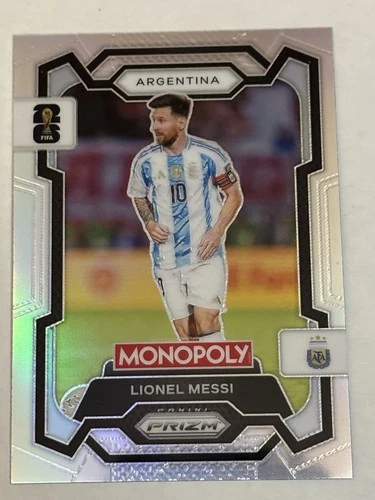 2026 Panini Prizm Monopoly FIFA World Cup Lionel Messi Silver Prizm #1 Argentina