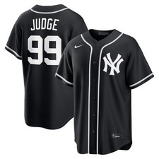 New York Yankees Aaron Judge #99 Nike Black Out Fashion 2026 Official MLB Jersey