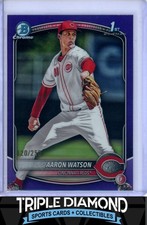 2025 Bowman Draft Chrome 1st Aaron Watson Purple Refractor #120/250 E252