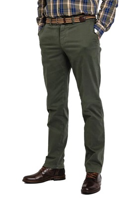 LCDN by Nalo Herren Stretch Fit Chino Hose mit Gürtel Yansi Grün