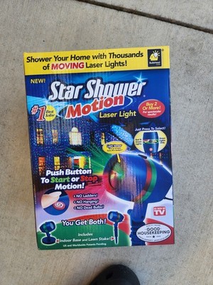 Star Shower Motion Laser Lights Projector Open Box.Complete. FUN