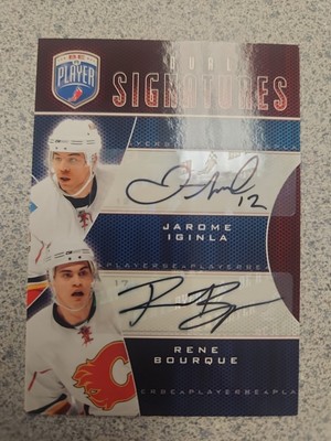 2009-10 Be A Player Dual Signatures Jarome Rene Bourque Autograph