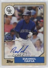 2017 Topps 1987 Rookie and All-Star Edition Raimel Tapia #1987A-RTA Auto 12qo