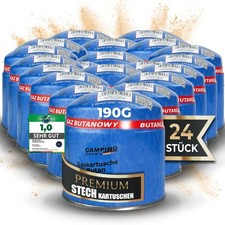 Gaskartuschen Stechkartusche 190 g 24 St&uuml;ck Butangas EN417 Campingkocher