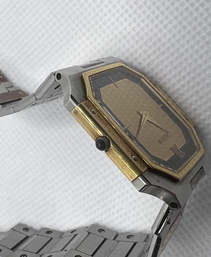 CREDOR 9570-5210 18K MIDDLE 14K BEZEL ST.STEEL BACK Gold Seiko