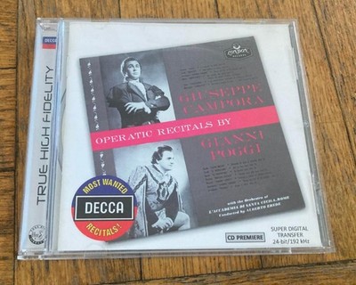 Operatic Recitals By Giuseppe Campora & Gianni Poggi (CD) Opera Verdi Chenier