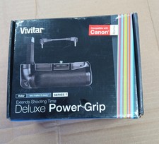 Battery Power Grip for Canon Rebel T7i 77D Cameras