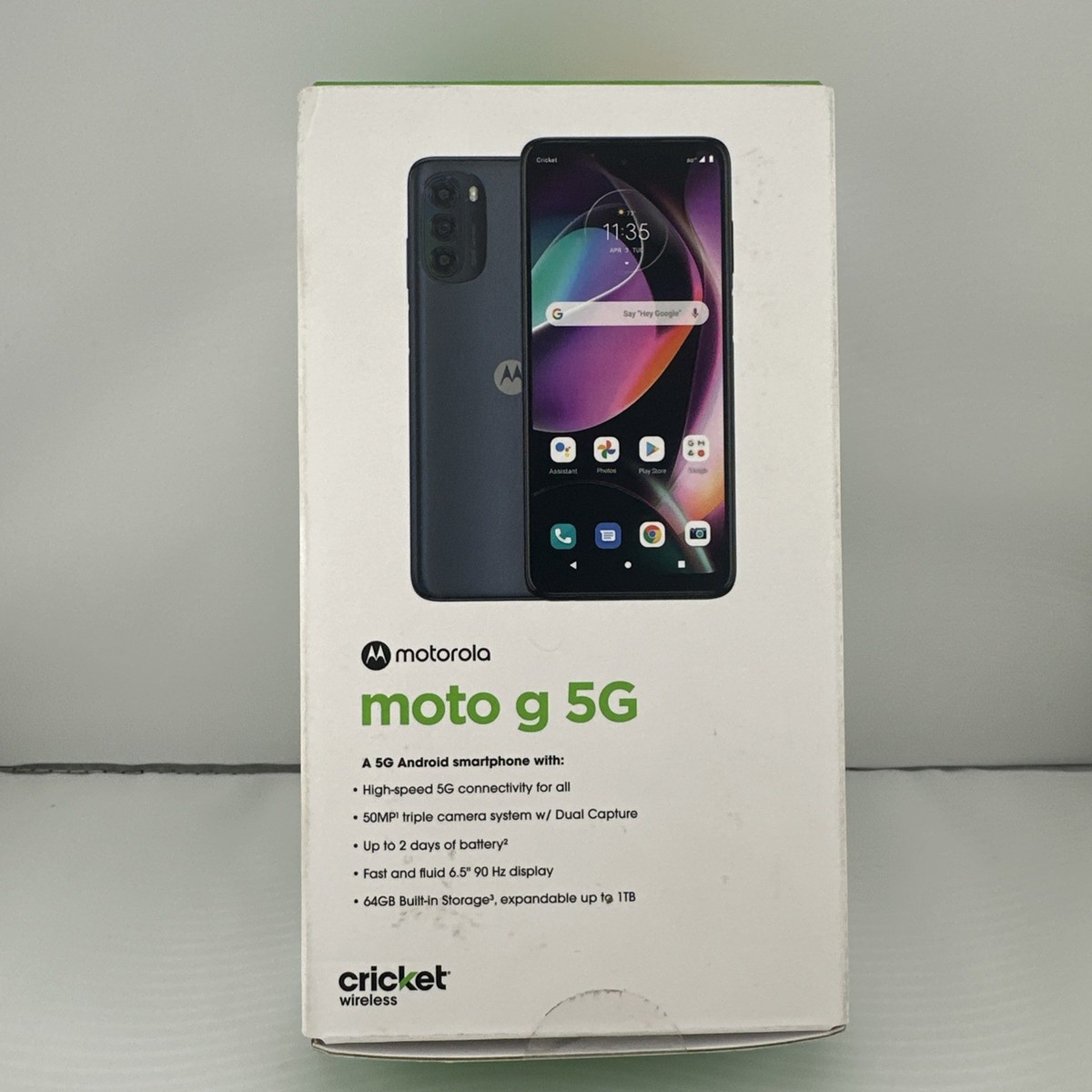 Motorola Moto g 5G (2022) XT2213-1 (Cricket ) Moonlight Gray - New