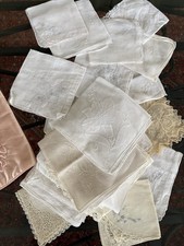 Lot of 30 Vintage Wedding Ladies Hankies Hand...