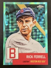 2022 Topps Chrome Platinum Rick Ferrell /299 Aqua Lava Refractor #142 Red Sox