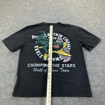 Hollister Shirt Mens Medium Gray Captain Chomps Alligator Graphic