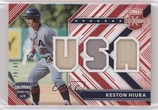 2018 Panini Elite Extra Edition USA Materials Red 38/49 Keston Hiura hg6