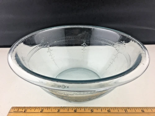 Fire King Sapphire Blue Philbe 8" Rolled Edge Mixing Bowl Vintage Anchor Hocking