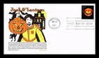 DR JIM STAMPS US COVER HALLOWEEN JACK O LANTERNS FDC PANDA CACHET