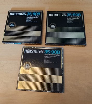 3 Maxell Tonbandspulen/Leerspulen Tonband
