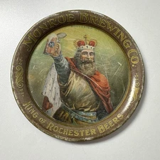 Monroe Brewing Co. Pre-Prohibition Tip Tray - Rochester, NY - Antique - 4”