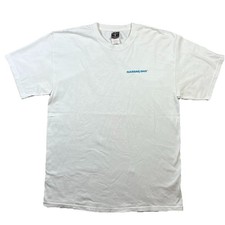 2008 Stocks NASDAQ OMX Logo T Shirt Hanes White Corporate Promo Wall Street L