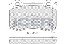 Bremsbelagsatz Scheibenbremse für Cadillac CTS STS Chevrolet Camaro ab 12->