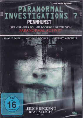 Horror DVD Paranormal Investigations 7 Pennhurst Found Footage NEU OVP #T1544
