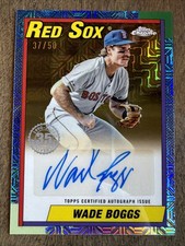 2025 Topps Wade Boggs Gold Mojo Auto #37/50 Red Sox HOF Autograph 1990 Retro