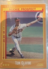 1988 Score - Tom Glavine #638 High Gloss (RC)