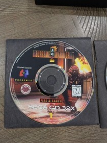 Sega 32x CD Supreme Warrior With Case And Booklet-Great Shape!