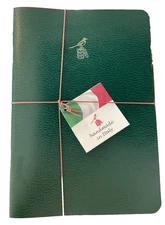 Bieffe~3 Handmade Journal/Notebook~Made in ITALY~Hunter Green~Holiday Gifts~