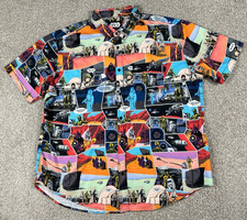 RSVLTS Star Wars Shirt Mens 3XL Short Sleeve Button Up A Droid Story Movie XXXL