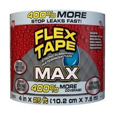 FLEX SEAL Family of Products MAX 4in. W X 25ft. L Clear Waterproof Repair Tape