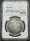 1901-O MORGAN SILVER DOLLAR NGC MS66 PL PROOF-LIKE 05XXIA26