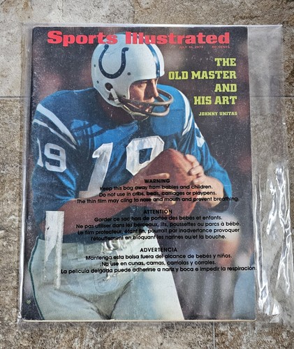 10. Juli 1972 Vintage Sports Illustrated Magazine Johnny Unitas Colts - Bild 1 von 2