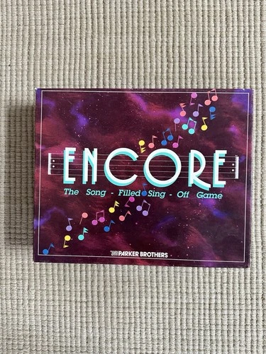 Vintage 1989 Parker Brothers ENCORE Song Filled Sing Off Board Game Complete