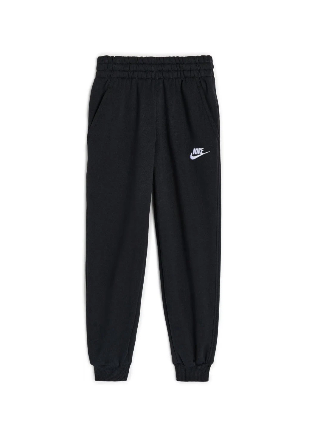 NWT! Nike Boys Large Black Fleece Jogger Pants Elastic Waist