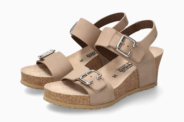 Mephisto Lissandra Light Taupe Wedge Comfort Sandal Womens sizes 36-42 NEW - Image 1 of 1