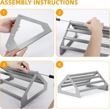 2 Pack Chick Perch,Chicken Toys for Coop,Wooden Chicken Roosting Bars with Me...