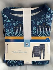 Wondershop Toddler Hanukkah Ribbed Long Sleeve Shirt and Pants Pajama Set. NWT.