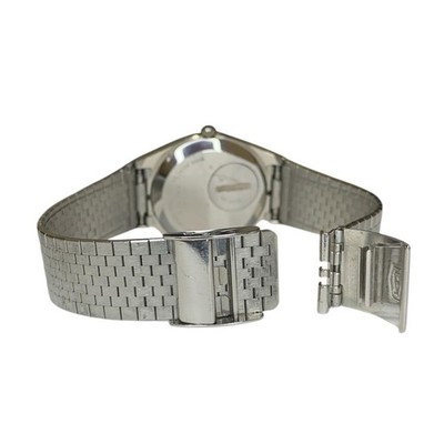 SEIKO King Quartz 5856-8020 Vintage Day Date Silver Gold Men's