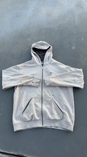Vintage Grey Nike zip-up hoodie Size XL Y2K