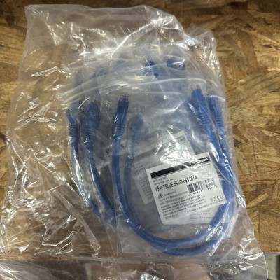 Legrand 576-110-001 Patch Cord 1ft Blue Snagless C6 CM (Pack of 7)