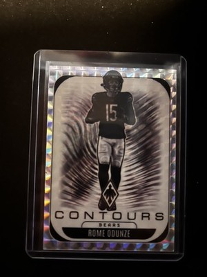 Rome Odunze Phoenix 2025 Contours Silver Hyper /299 #6 Chicago Bears