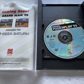 NHL Powerplay '96 (Sega Saturn, 1996) Complete In Box- Tested