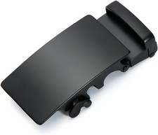 Men'S 40Mm Ratchet Belt Buckle Only for 1 3/8 Slide Belt Strap Automatic Leather