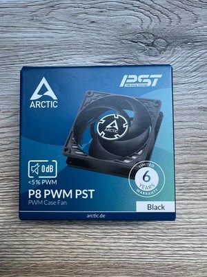 ARCTIC P8 PWM PST - 80mm Gehäuselüfter - Schwarz - NEU in OVP