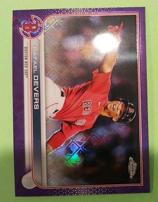 2022 Topps Chrome Logofractor Edition Purple Refractor /250 Rafael Devers #47