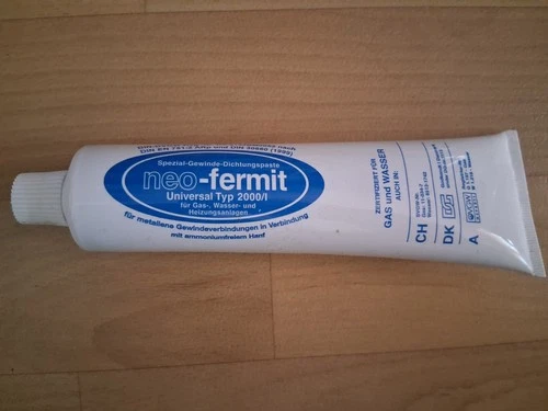 Neo Fermit Set Universal Gewindepaste Dichtungspaste Hanfzopf Gewindedichtbänder