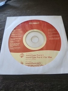 Microsoft Intellipoint Intellitype 6.3 PC & Mac Install Keyboard/Mouse Software