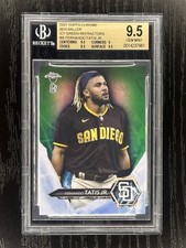 2021 Topps Chrome Fernando Tatis Jr. Ben Baller Icy Green Refractors /99 BGS 9.5